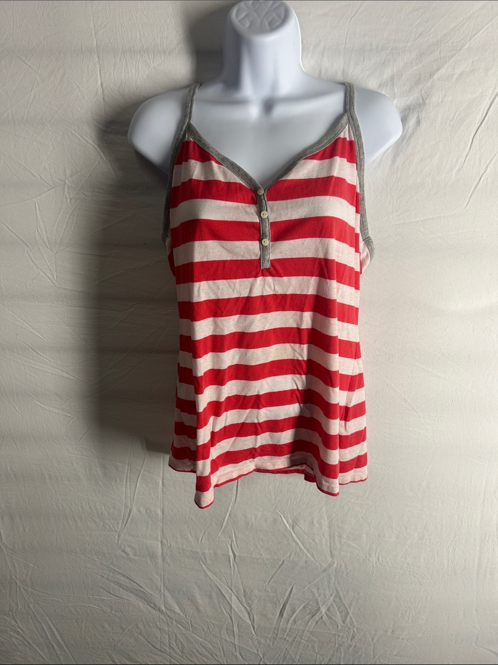 Old Navy Yellow, White & Gray Striped Camisole